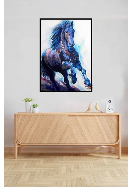 Mavi At Portresi Pixart Sanat Elmas Mozik Tablo Daimond Türkiye 38*53 fiyatları