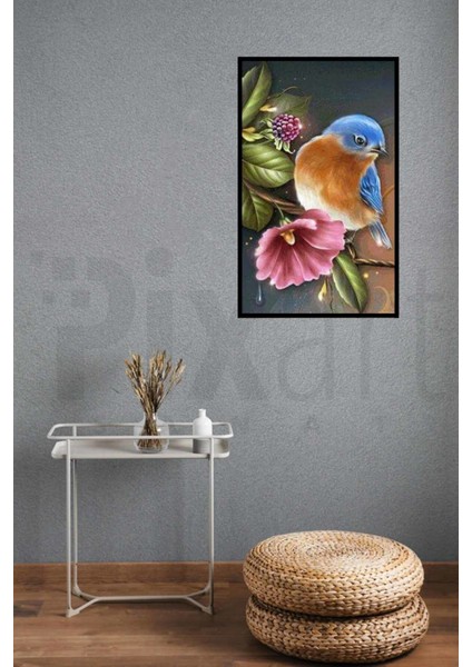 Daldaki Yavru Kuş Pixart Sanat Elmas Mozaik Tablo Diamond Türkiye 35*55 modelleri
