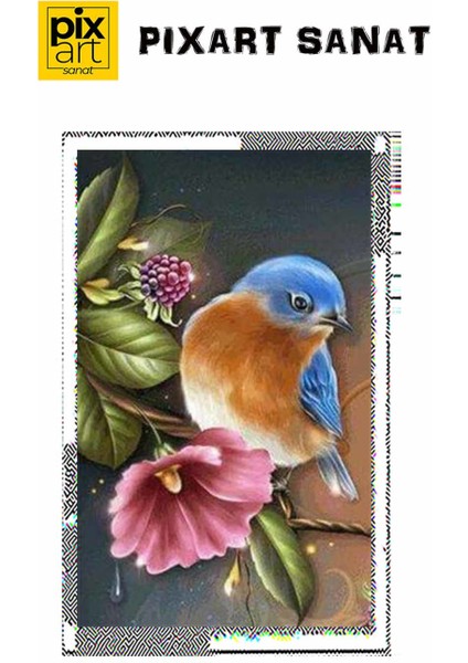 Daldaki Yavru Kuş Pixart Sanat Elmas Mozaik Tablo Diamond Türkiye 35*55 fırsatları