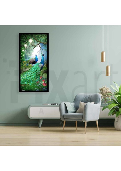 Güzel Renkli Tavus Kuşları Pixart Sanat Elmas Mozaik Tablo Diamond Türkiye 43*83 fiyatları