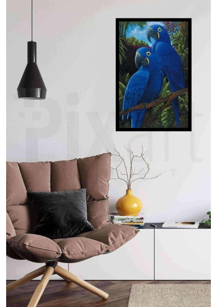 Doğadakiki Mavi Dostlar Pixart Sanat Elmas Mozaik Tablo Diamond Türkiye 42*59 modelleri