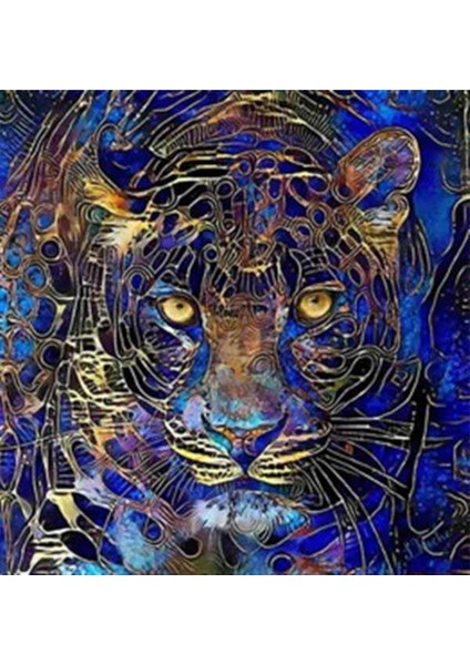 Puma Silüeti Pixart Sanat Elmas Mozik Tablo Daimond Türkiye 66*68