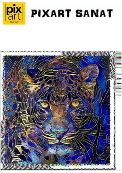 Puma Silüeti Pixart Sanat Elmas Mozik Tablo Daimond Türkiye 66*68 fırsatları