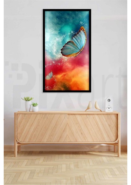 Renk Cümbüşü Ile Kelebekler Pixart Sanat Elmas Mozaik Tablo Diamond Türkiye 50*83 modelleri