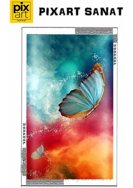 Renk Cümbüşü Ile Kelebekler Pixart Sanat Elmas Mozaik Tablo Diamond Türkiye 50*83 fırsatları
