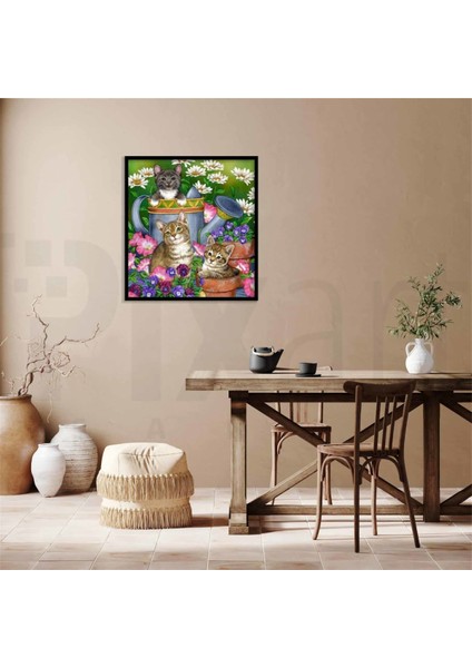 Bahçedeki Oyun Pixart Sanat Elmas Mozik Tablo Daimond Türkiye 55*58 fiyatları