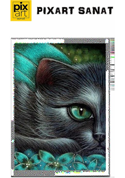 Yeşiller Içindeki Minik Kedi Pixart Sanat Elmas Mozik Tablo Daimond Türkiye 42*58 fırsatları