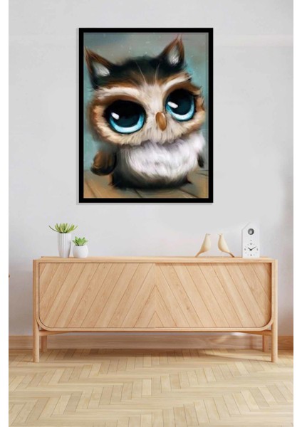 Çizgi Baykuş Pixart Sanat Elmas Mozaik Tablo Diamond Türkiye 39*52 fiyatları