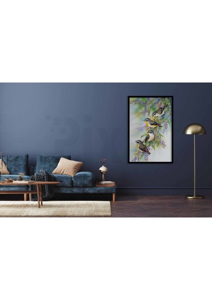 Ardıç Kuşları Pixart Sanat Elmas Mozaik Tablo Diamond Türkiye 60*63 fiyatları