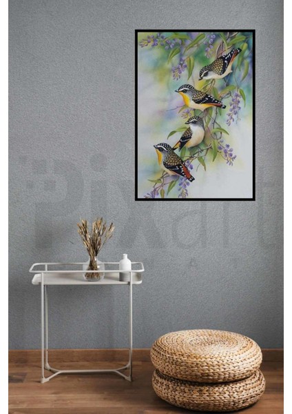 Ardıç Kuşları Pixart Sanat Elmas Mozaik Tablo Diamond Türkiye 60*63 modelleri