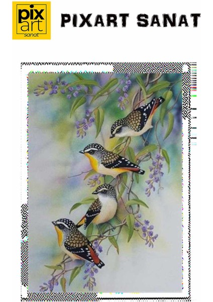 Ardıç Kuşları Pixart Sanat Elmas Mozaik Tablo Diamond Türkiye 60*63 fırsatları