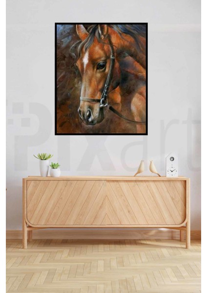 Kahverengi At Pixart Sanat Elmas Mozik Tablo Daimond Türkiye 47*52 fiyatları