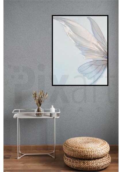 Beyaz Kelebek Kanatları || Elmas Mozaik Tablo ~ Mozaik Puzzle || Diamond Türkiye || 45x58 modelleri