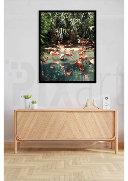 Flamingo Havuzu 40 x 60 Elmas Mozaik Tablo fiyatları