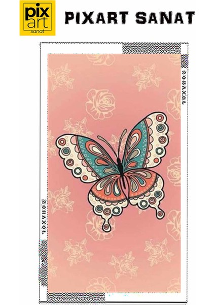 Tatlı Kelebek Çizimi Pixart Sanat Elmas Mozaik Tablo Diamond Türkiye 38*66 fırsatları