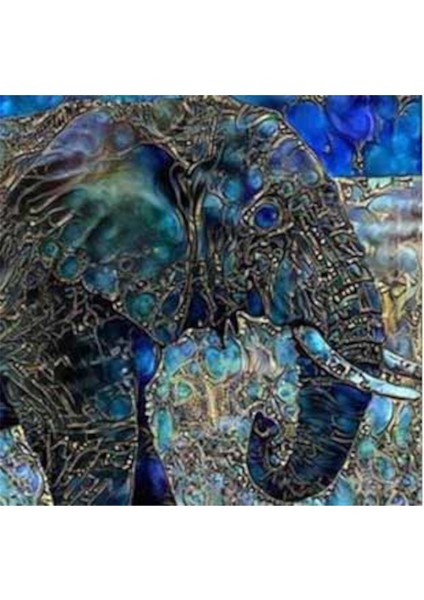 Elmastan Fil Pixart Sanat Elmas Mozaik Tablo Diamond Türkiye 72*70