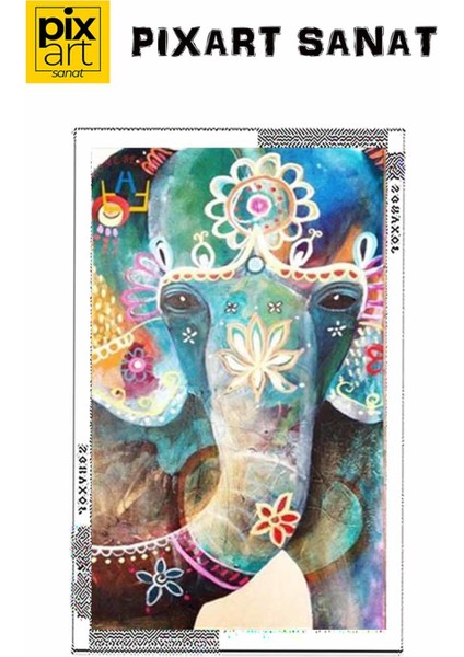 Otantik Fil Pixart Sanat Elmas Mozaik Tablo Diamond Türkiye 32*51 fırsatları