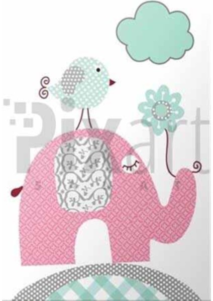 Minik Arkadaşlar Çizim Pixart Sanat Elmas Mozaik Tablo Diamond Türkiye 50*73