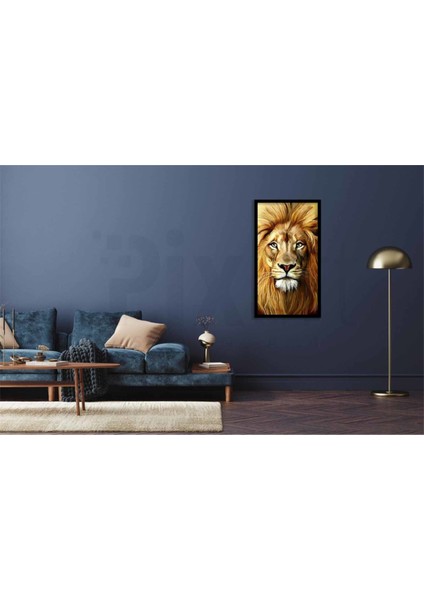 Asil Duruşuyla Aslan Pixart Sanat Elmas Mozik Tablo Daimond Türkiye 35*63 fiyatları