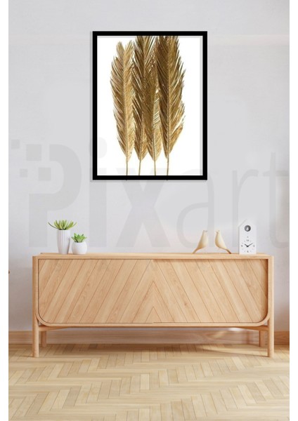 Altın Sarısı Tüyler Pixart Sanat Elmas Mozaik Tablo Diamond Türkiye 55*73 fiyatları