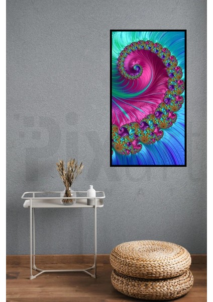 Mavi Temalı Desen Pixart Sanat Elmas Mozaik Tablo Diamond Türkiye 43*73 modelleri