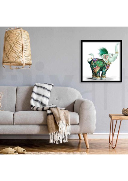 Minik Güzel Fil Pixart Sanat Elmas Mozik Tablo Daimond Türkiye 53*53 modelleri