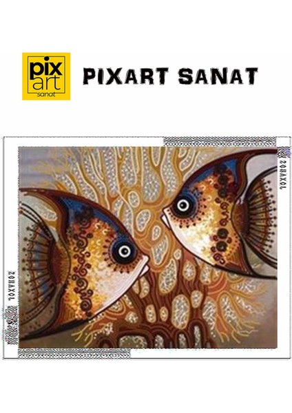 Deniz Altının Kahverengiyle Uyumu Pixart Sanat Elmas Mozik Tablo Daimond Türkiye 76*60 fırsatları