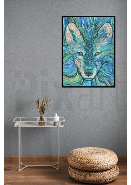 Desenler Arasındaki Kurt Pixart Sanat Elmas Mozaik Tablo Diamond Türkiye 50*68 fiyatları