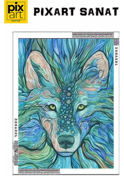 Desenler Arasındaki Kurt Pixart Sanat Elmas Mozaik Tablo Diamond Türkiye 50*68 fırsatları