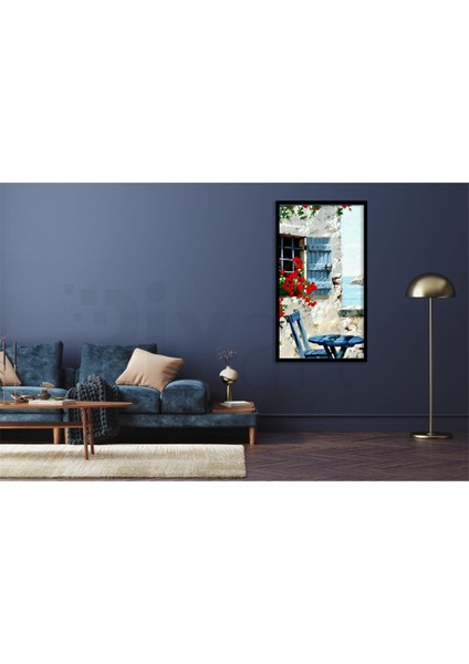 Kırmızı Çiçekli Taş Ev Pixart Sanat Elmas Mozaik Tablo Diamond Türkiye Elmas Mozaik Tablo Diamond Türkiye 36*51 fiyatları