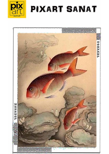 Soluk Tablodaki Turucu Balıklar Pixart Sanat Elmas Mozik Tablo Daimond Türkiye 58*83 fırsatları