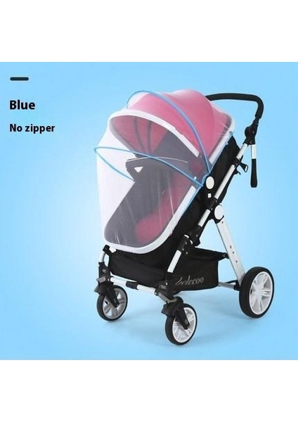 Pram Cibinlik Bebek Arabası Sivrisinek Örtüsü Güneşlik Örtüsü Nakış Büyütülmüş Yoğun Ağ (Yurt Dışından)