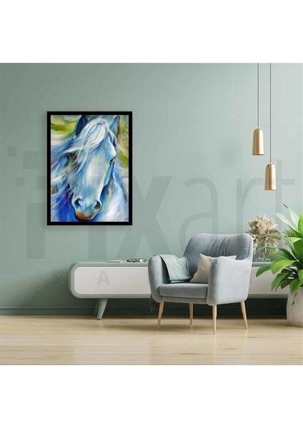 Beyaz At Çizimi Pixart Sanat Elmas Mozik Tablo Daimond Türkiye 50*71 fiyatları