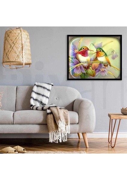 Minik Kuşlar Pixart Sanat Elmas Mozik Tablo Daimond Türkiye 67*52 fiyatları