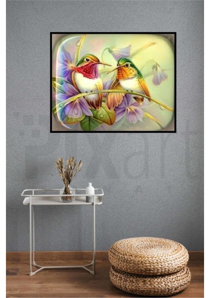 Minik Kuşlar Pixart Sanat Elmas Mozik Tablo Daimond Türkiye 67*52 modelleri