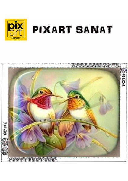 Minik Kuşlar Pixart Sanat Elmas Mozik Tablo Daimond Türkiye 67*52 fırsatları