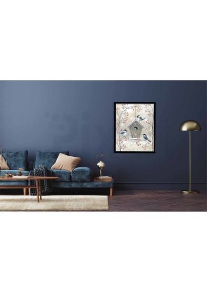 Minik Yuvalarındaki Kuşlar Pixart Sanat Elmas Mozik Tablo Daimond Türkiye 36*69 modelleri