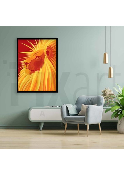 Aslanın Yelesindeki Güneş Pixart Sanat Elmas Mozik Tablo Daimond Türkiye 50*68 fiyatları