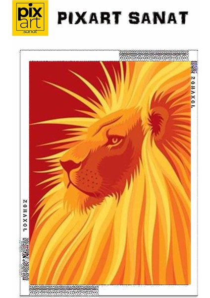 Aslanın Yelesindeki Güneş Pixart Sanat Elmas Mozik Tablo Daimond Türkiye 50*68 fırsatları