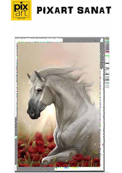 Mutluluğa Koşan At Pixart Sanat Elmas Mozik Tablo Daimond Türkiye 40*60 fırsatları