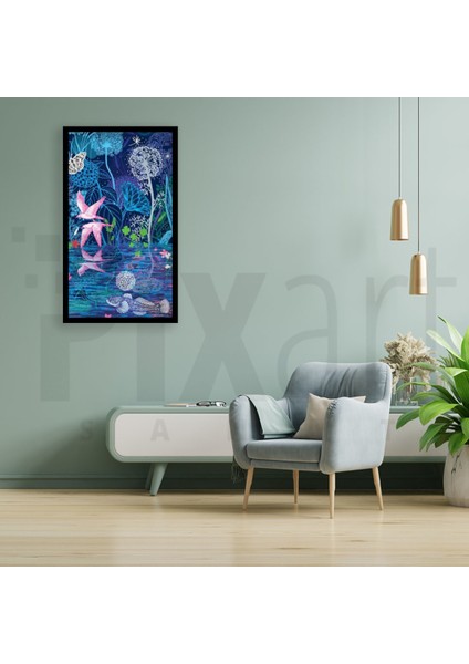 Kuş Kelebek ve Su Temalı Pixart Sanat Elmas Mozaik Tablo Diamond Türkiye 48*81 fiyatları