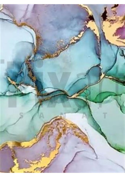 Renkli Desenler Pixart Sanat Elmas Mozaik Tablo Diamond Türkiye 58*78