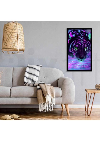 Sihirli Kaplan Pixart Sanat Elmas Mozik Tablo Daimond Türkiye 38*63 modelleri