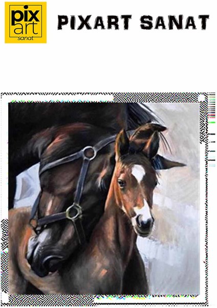 Anne Sevgisi Pixart Sanat Elmas Mozik Tablo Daimond Türkiye 52*52 fırsatları