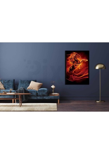Ateşten At Pixart Sanat Elmas Mozik Tablo Daimond Türkiye 40*58 fiyatları