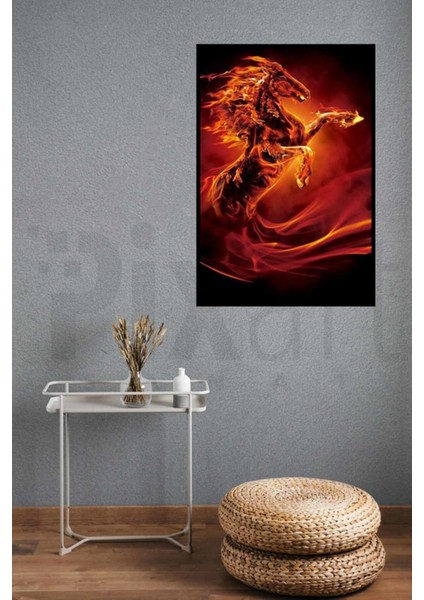 Ateşten At Pixart Sanat Elmas Mozik Tablo Daimond Türkiye 40*58 modelleri