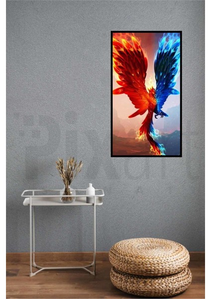 Zıtların Anka Kuşu Pixart Sanat Elmas Mozik Tablo Daimond Türkiye 43*76