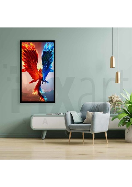 Zıtların Anka Kuşu Pixart Sanat Elmas Mozik Tablo Daimond Türkiye 43*76