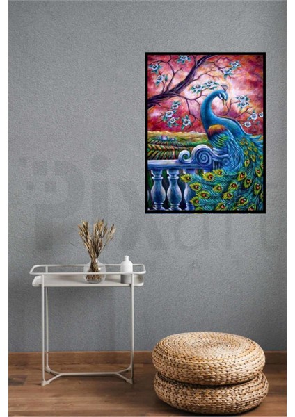 Mavi Güzeli Tavus Kuşu Pixart Sanat Elmas Mozik Tablo Daimond Türkiye 45*60 modelleri