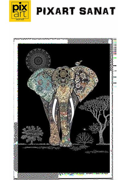 Farklı Evren ve Fil Pixart Sanat Elmas Mozik Tablo Daimond Türkiye 55*78 fırsatları
